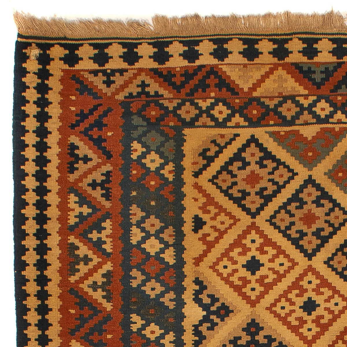 Tapis Kelim - Oriental - 185 x 152 cm - marron clair