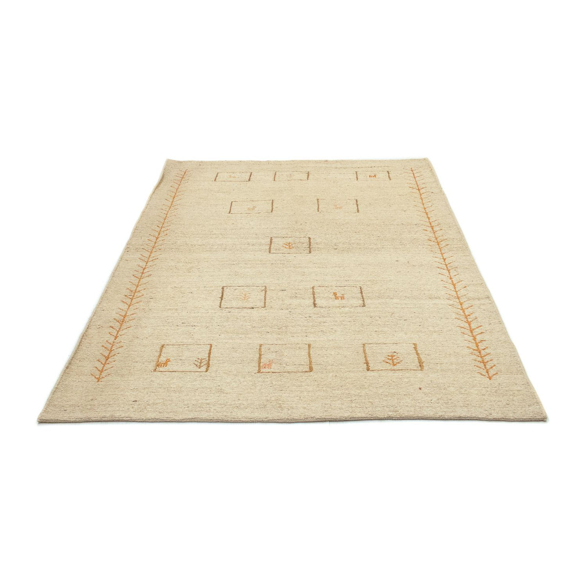 Tapis Gabbeh - Persan - 188 x 139 cm - beige