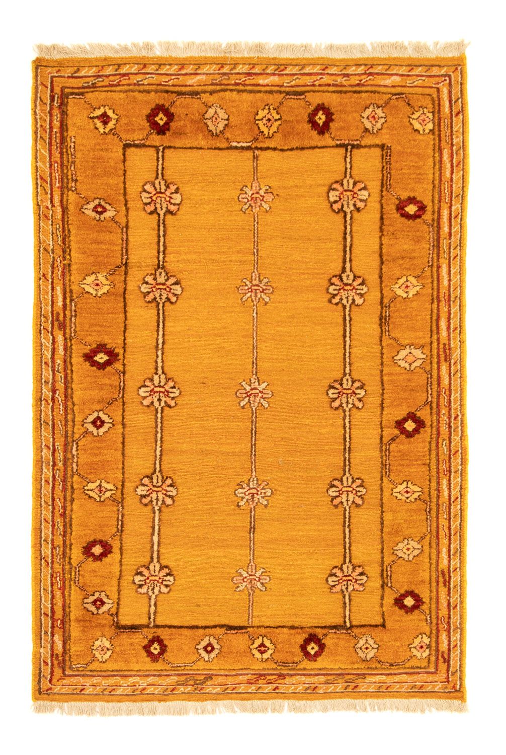 Tapis Gabbeh - Persan - 173 x 116 cm - or