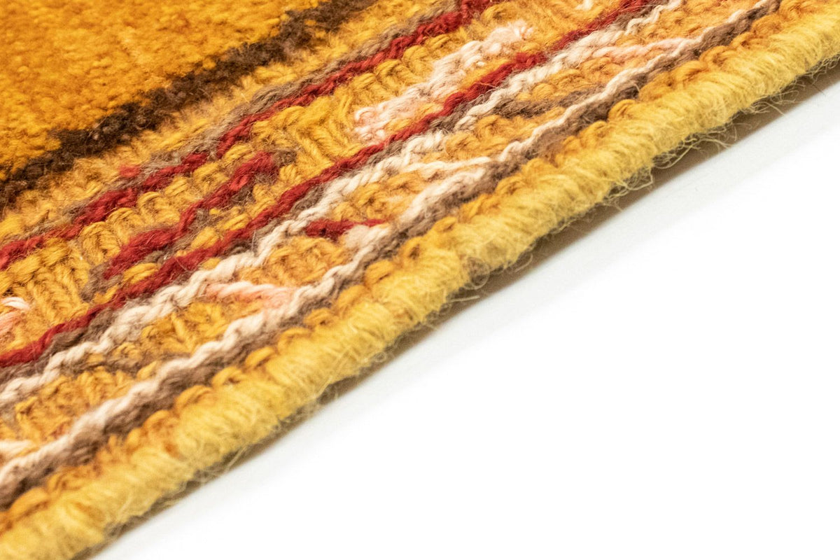 Tapis Gabbeh - Persan - 173 x 116 cm - or