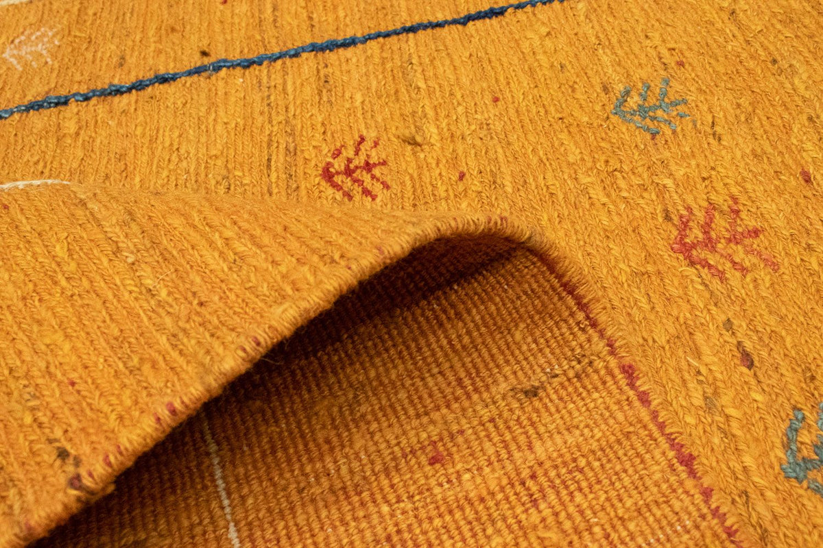 Tapis Gabbeh - Persan - 188 x 123 cm - or