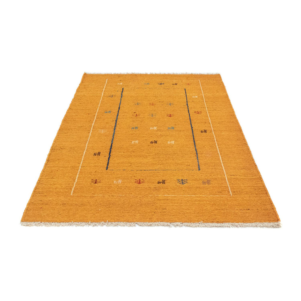 Tapis Gabbeh - Persan - 188 x 123 cm - or