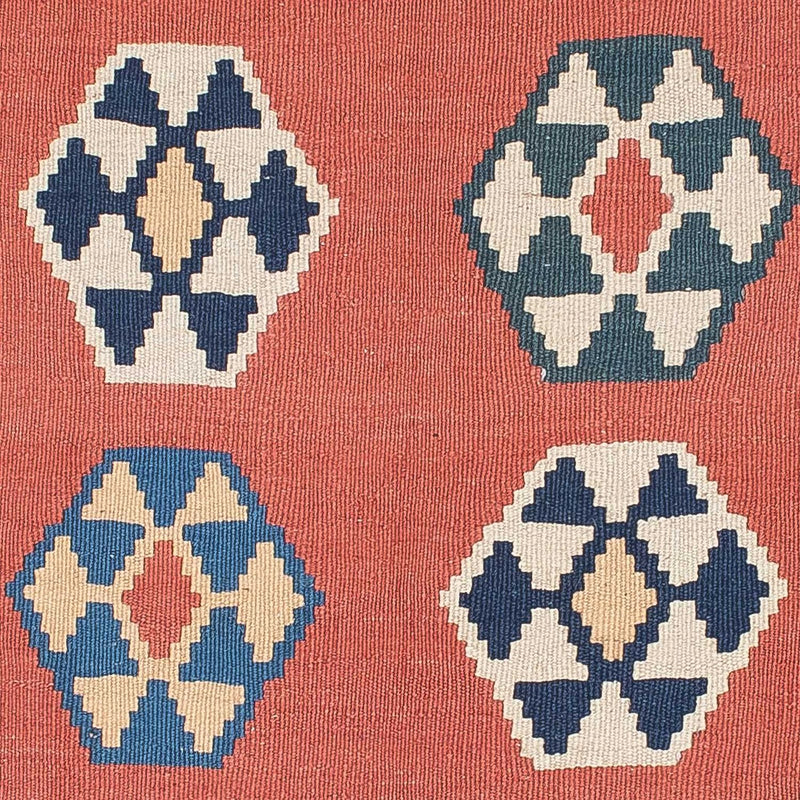 Tapis Kelim - Oriental - 191 x 122 cm - bleu foncé