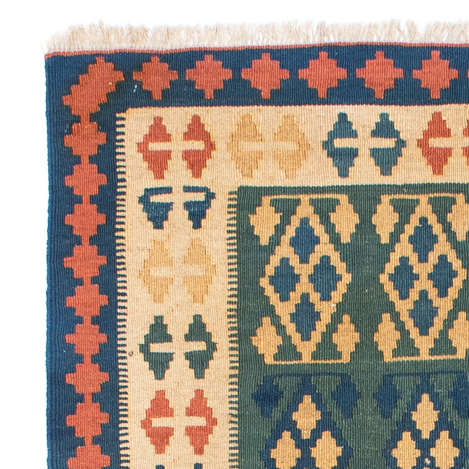 Tapis Kelim - Oriental - 198 x 121 cm - bleu