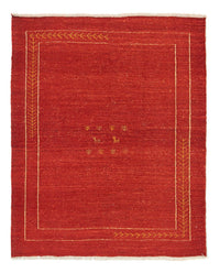 Tapis Gabbeh - Persan - 191 x 152 cm - rouge