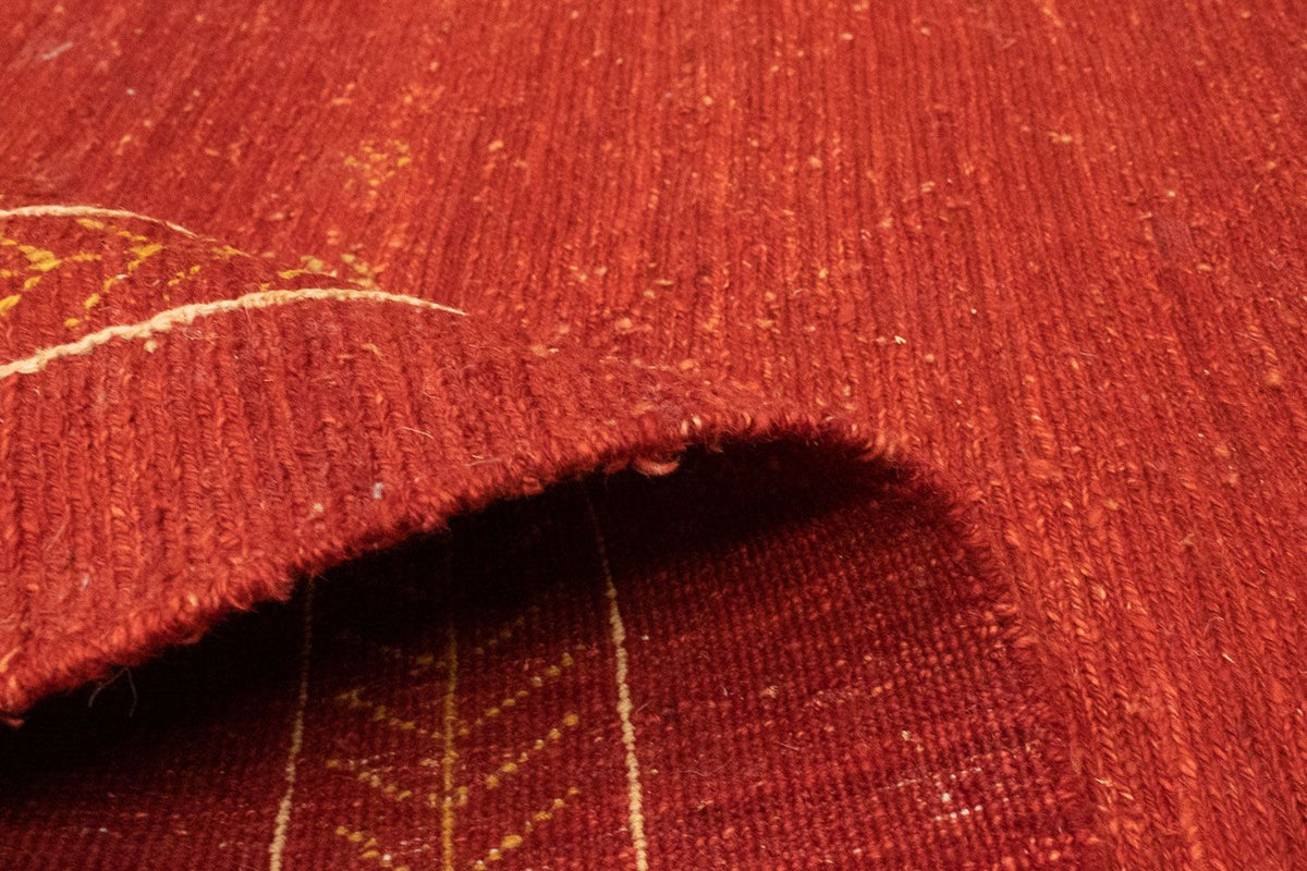 Tapis Gabbeh - Persan - 191 x 152 cm - rouge