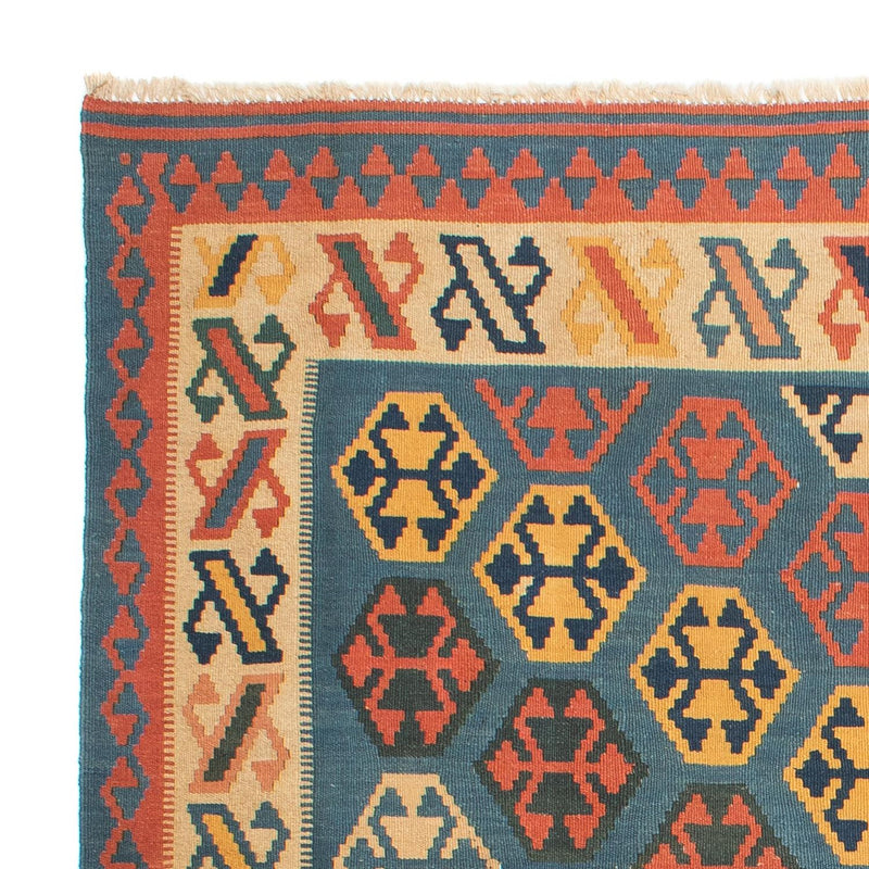 Tapis Kelim - Oriental carré  - 212 x 198 cm - bleu