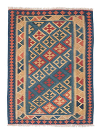 Tapis Kelim - Oriental - 168 x 118 cm - bleu