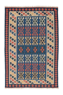 Tapis Kelim - Oriental - 180 x 114 cm - bleu