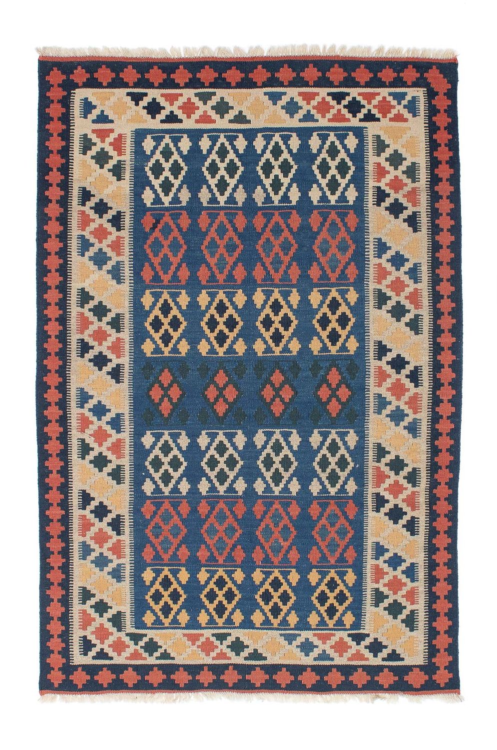 Tapis Kelim - Oriental - 180 x 114 cm - bleu