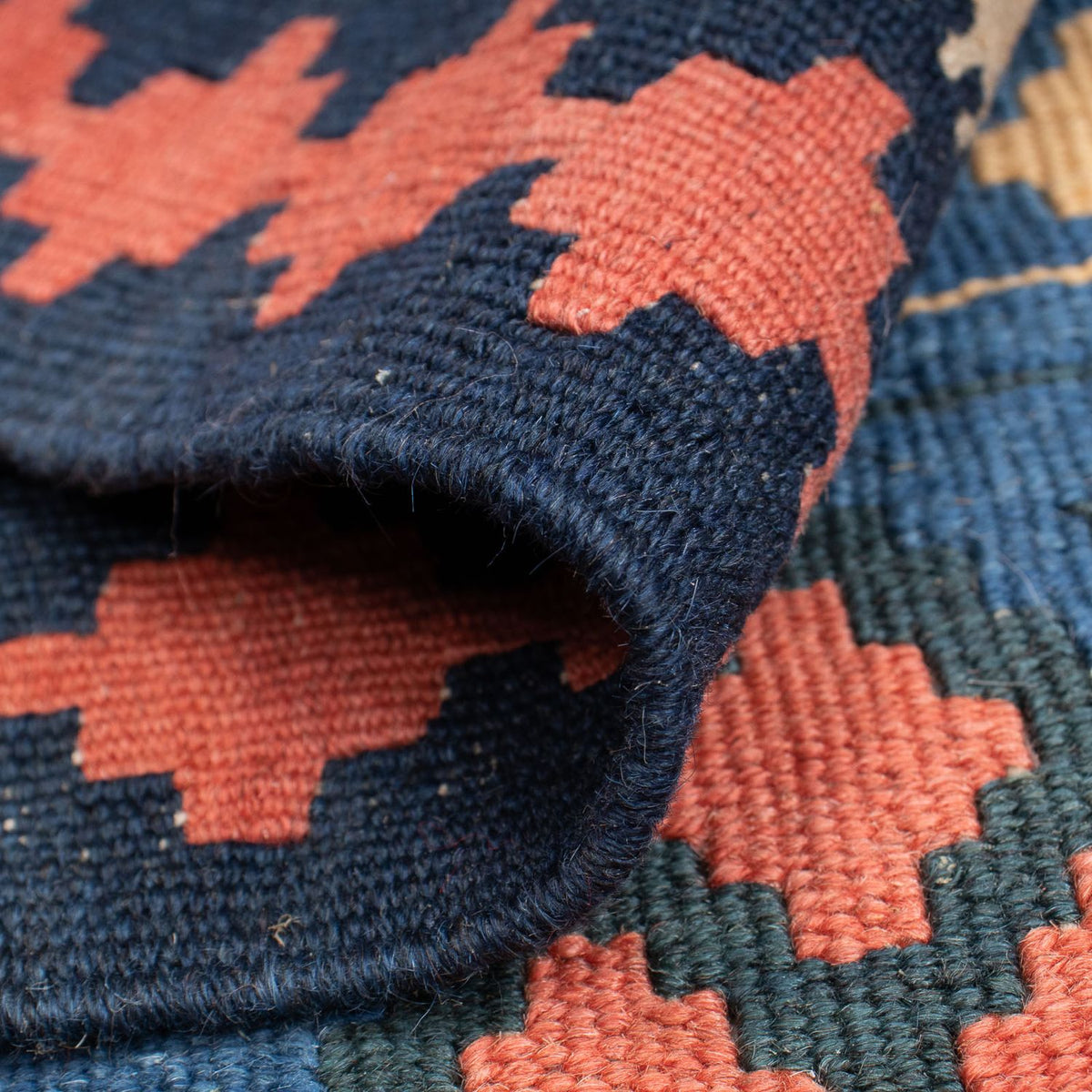 Tapis Kelim - Oriental - 180 x 114 cm - bleu