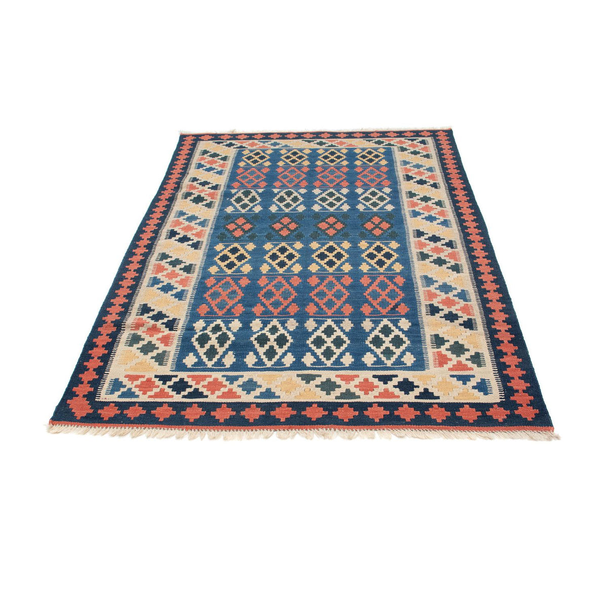 Tapis Kelim - Oriental - 180 x 114 cm - bleu