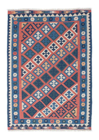 Tapis Kelim - Oriental - 186 x 133 cm - multicolore