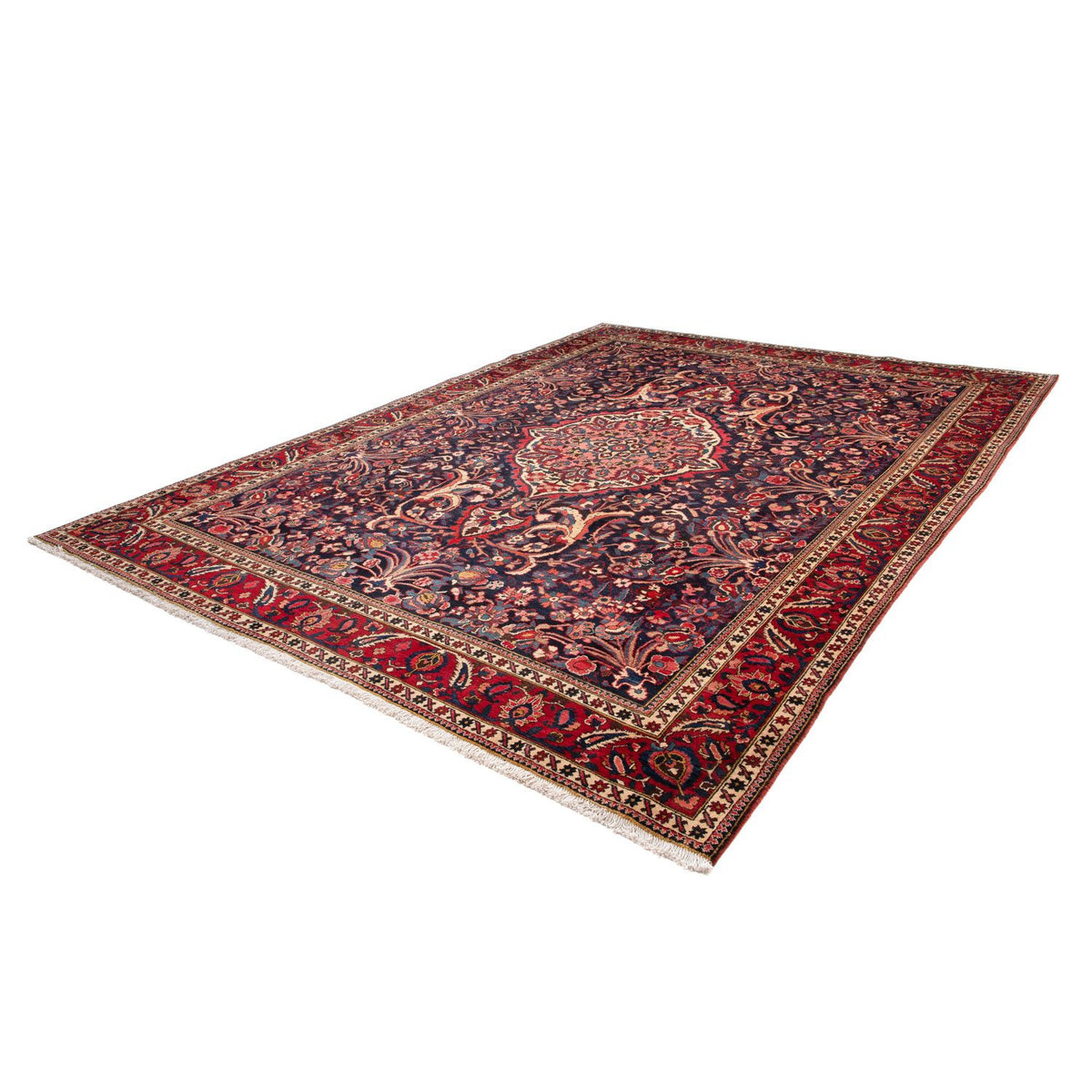 Tapis persan - Nomadic - 374 x 267 cm - bleu foncé