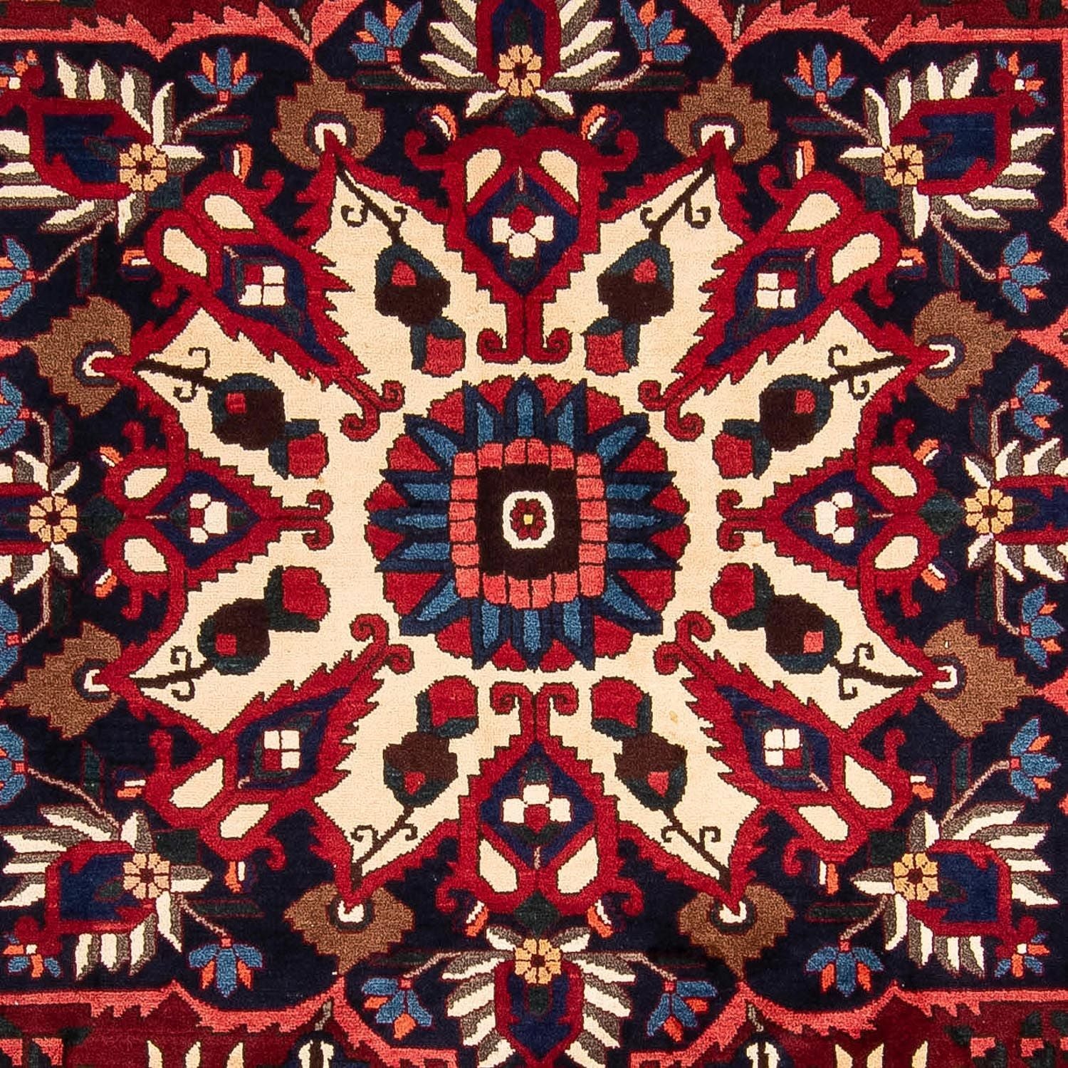 Tapis persan - Nomadic - 360 x 268 cm - rouge foncé