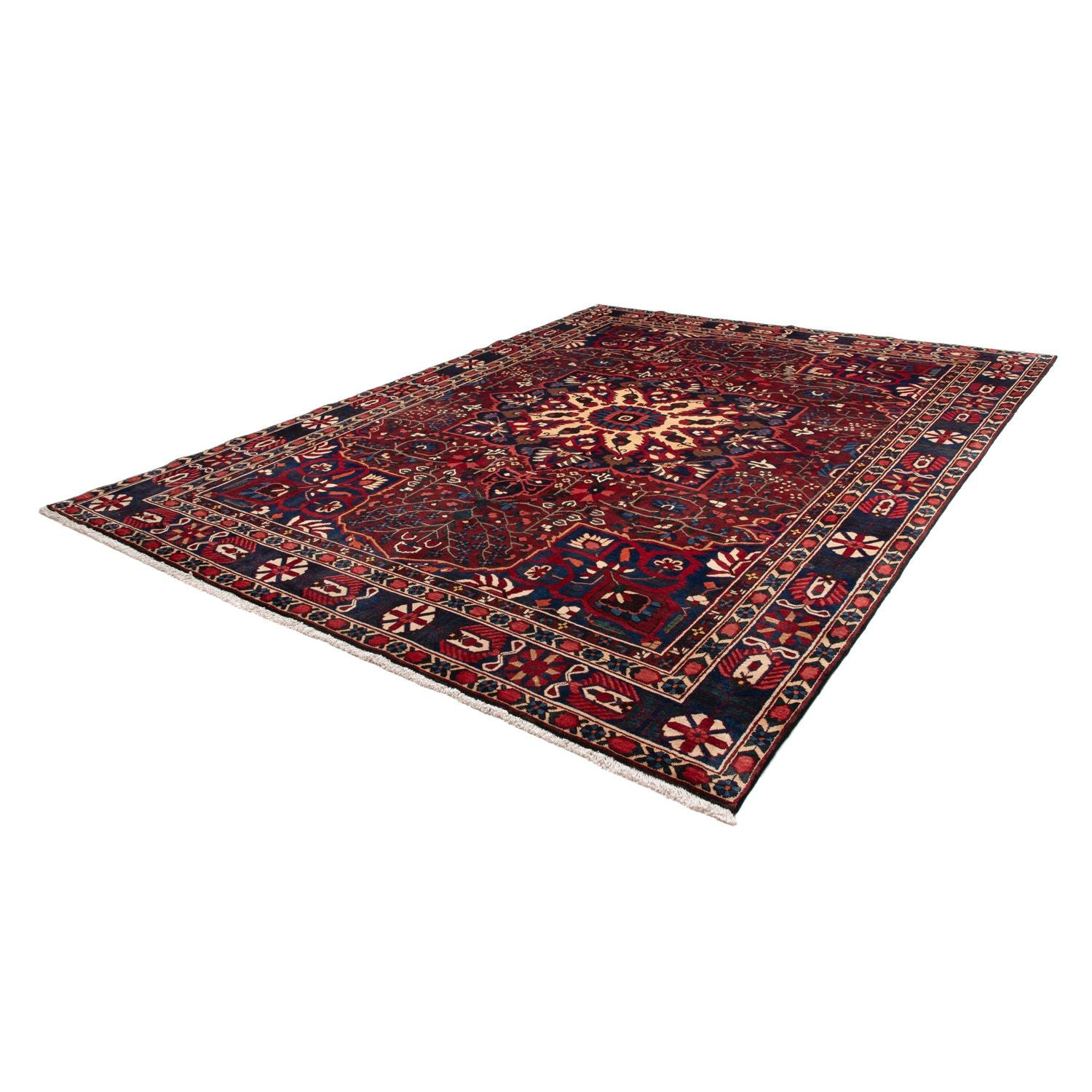 Tapis persan - Nomadic - 360 x 268 cm - rouge foncé