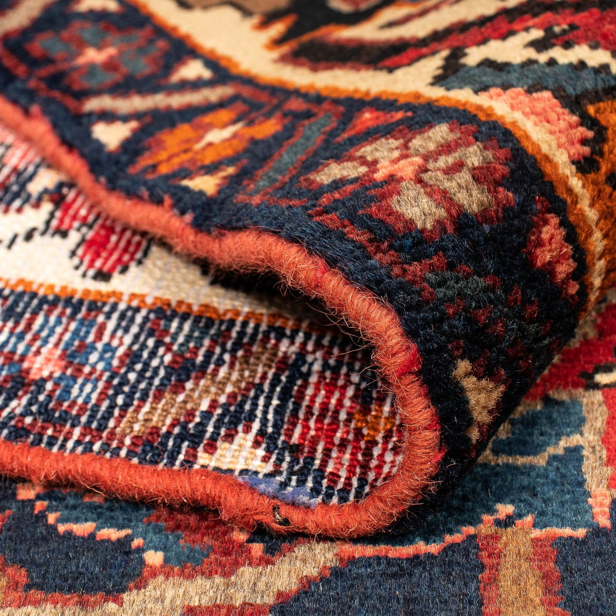 Tapis persan - Nomadic - 364 x 312 cm - rouge foncé