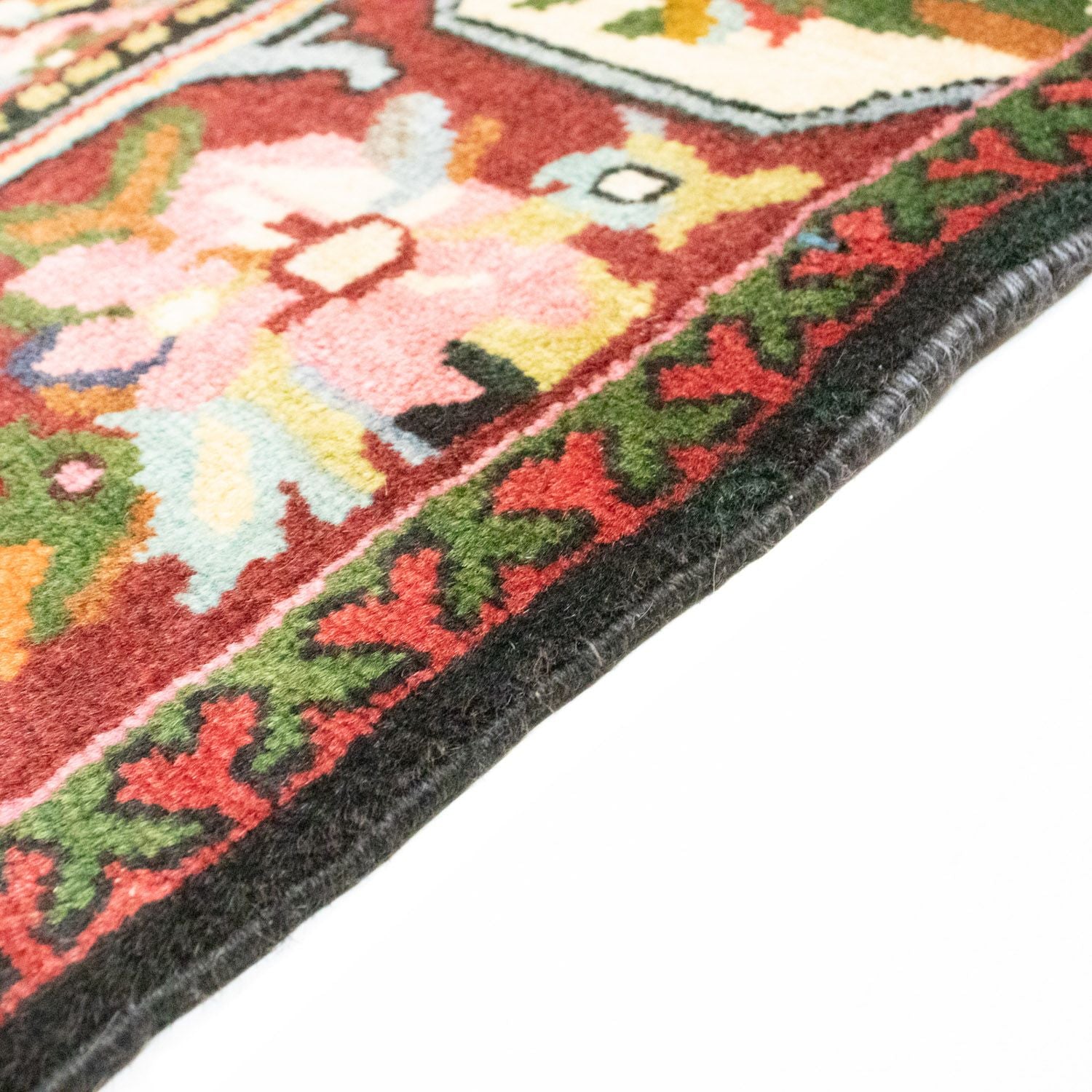 Tapis persan - Nomadic - 197 x 136 cm - rouge foncé