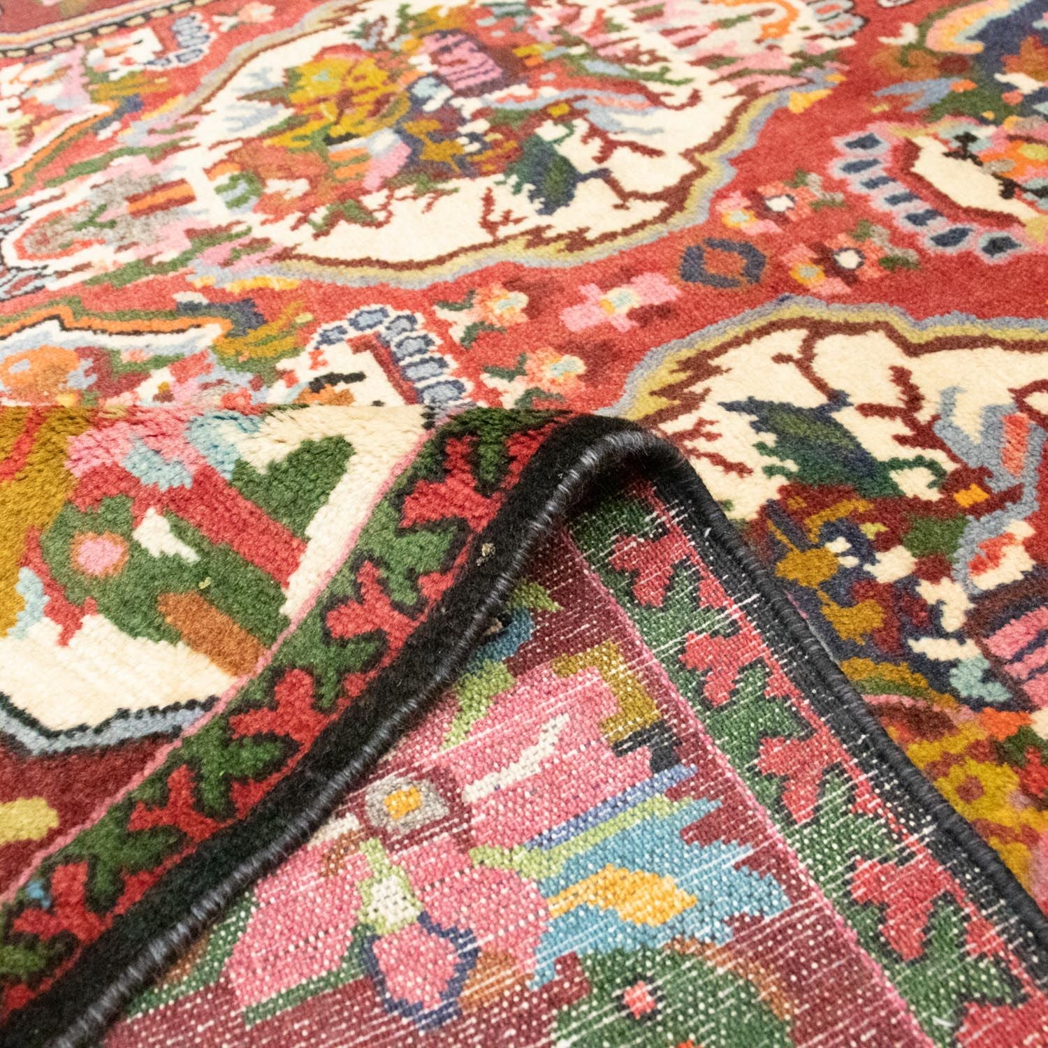 Tapis persan - Nomadic - 197 x 136 cm - rouge foncé