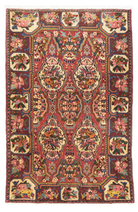 Tapis persan - Nomadic - 200 x 128 cm - rouge foncé