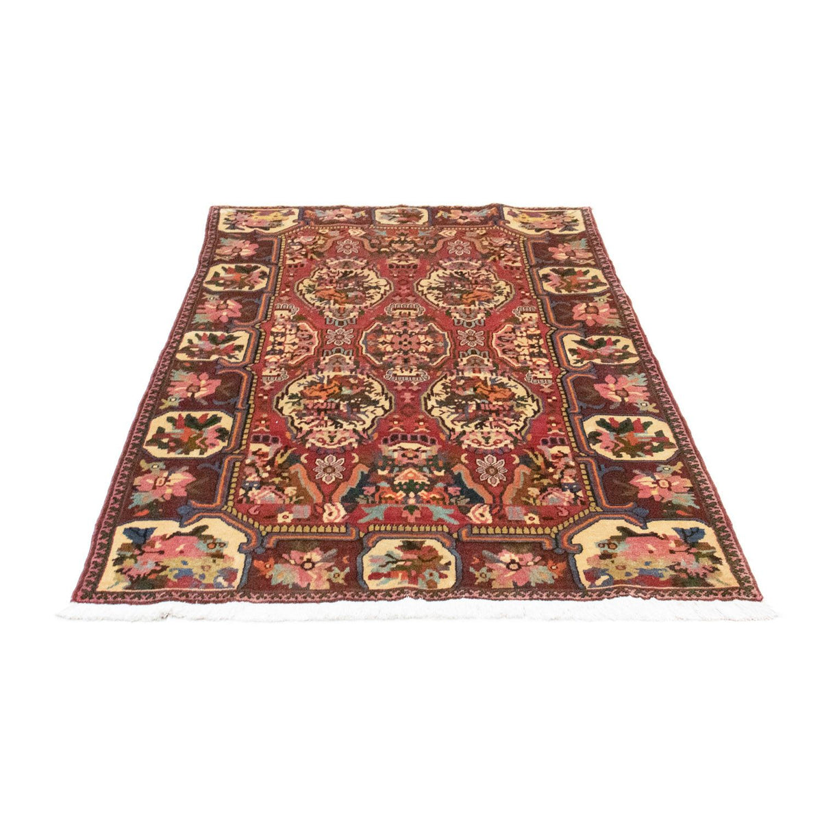 Tapis persan - Nomadic - 200 x 128 cm - rouge foncé