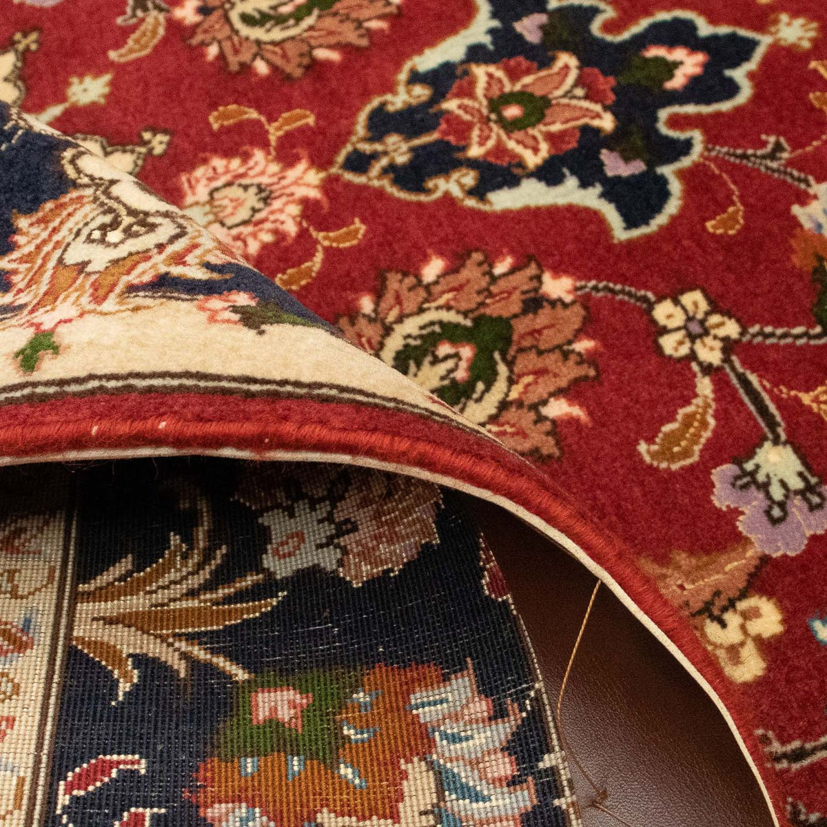 Tapis persan - Tabriz - Royal - 150 x 101 cm - rouge foncé