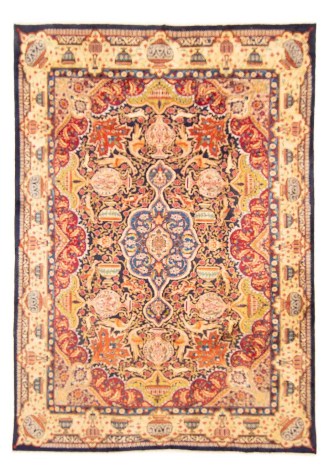 Tapis persan - Classique - 336 x 243 cm - bleu foncé