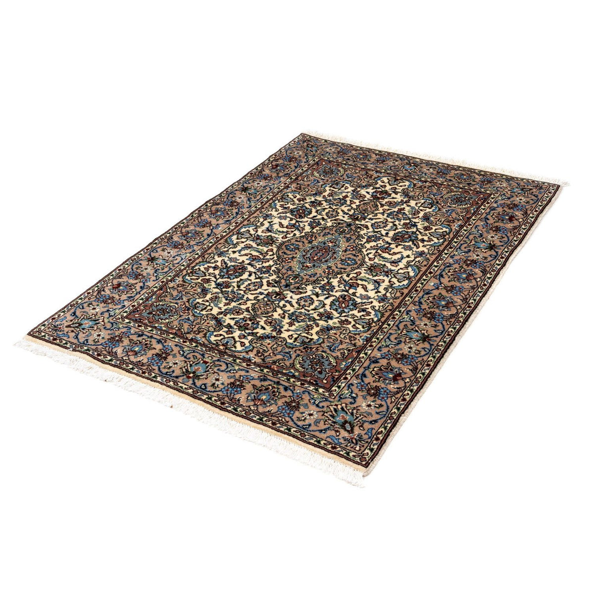 Tapis persan - Keshan - 143 x 98 cm - beige