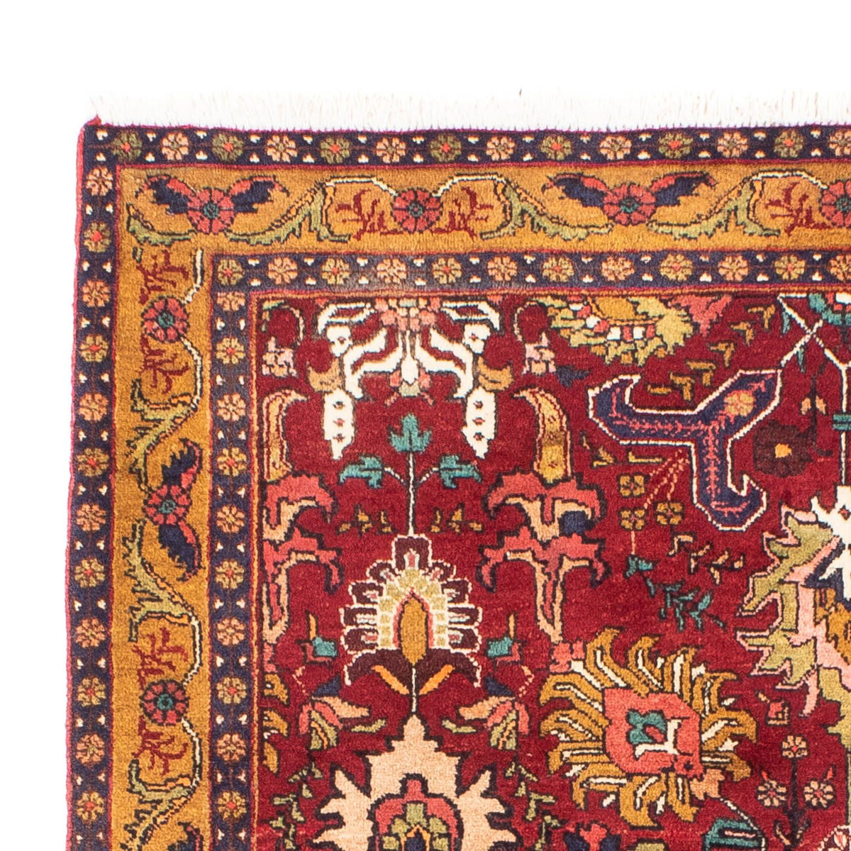 Tapis persan - Nomadic - 191 x 138 cm - rouge foncé