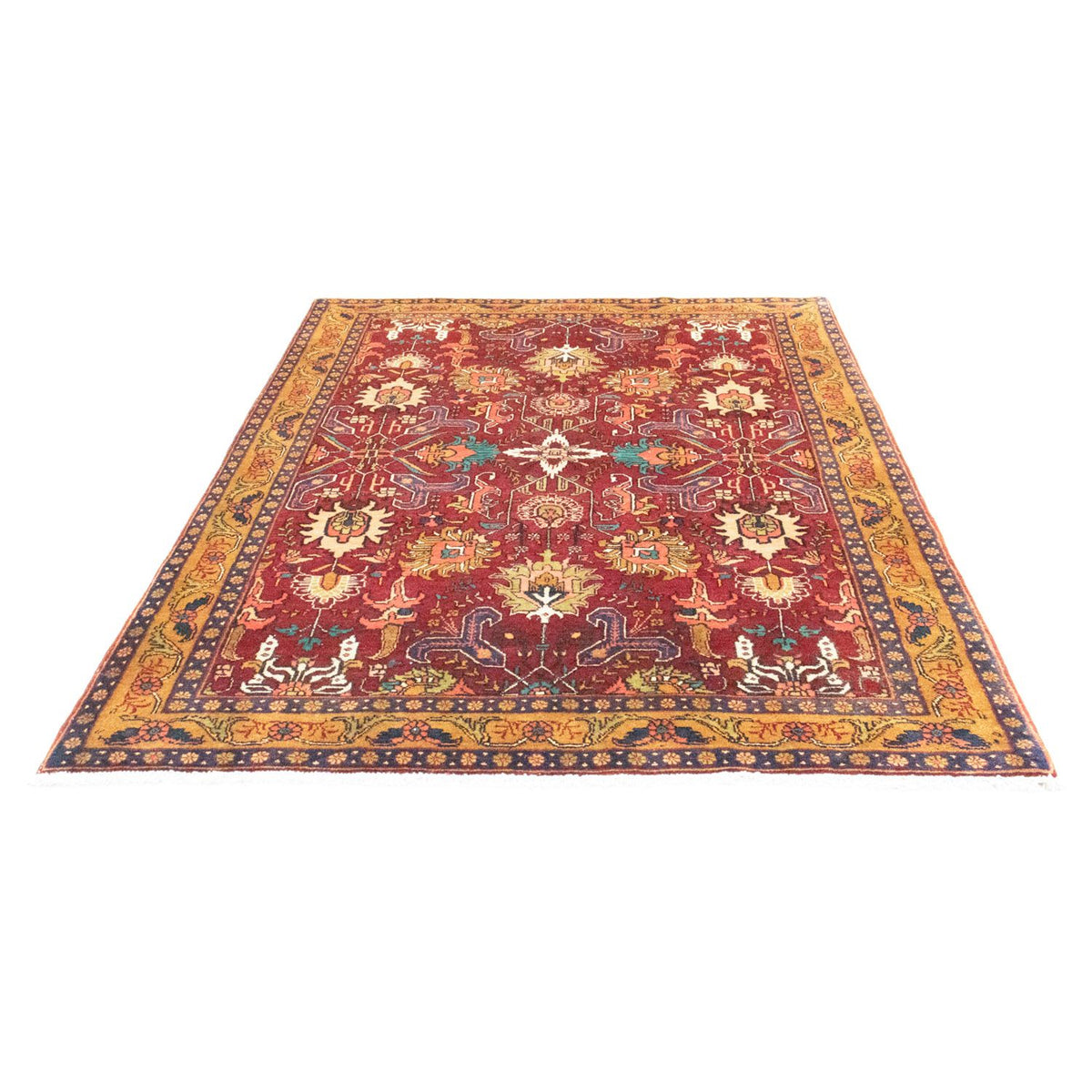 Tapis persan - Nomadic - 189 x 143 cm - rouge