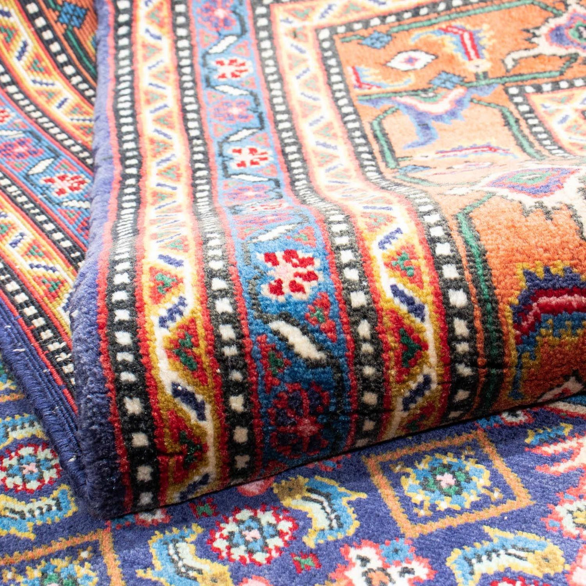 Tapis persan - Nomadic - 280 x 195 cm - bleu