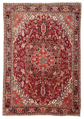 Tapis persan - Nomadic - 334 x 265 cm - rouge foncé