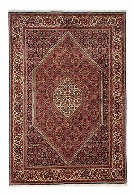 Tapis persan - Bidjar - 243 x 167 cm - rouge foncé