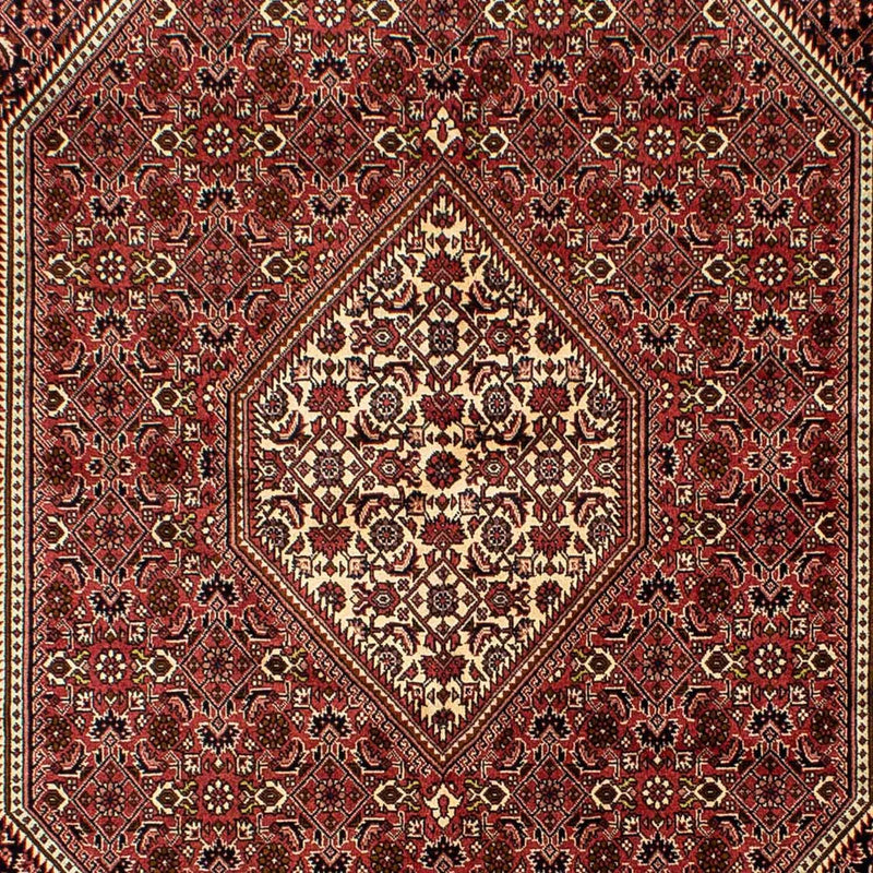Tapis persan - Bidjar - 243 x 167 cm - rouge foncé