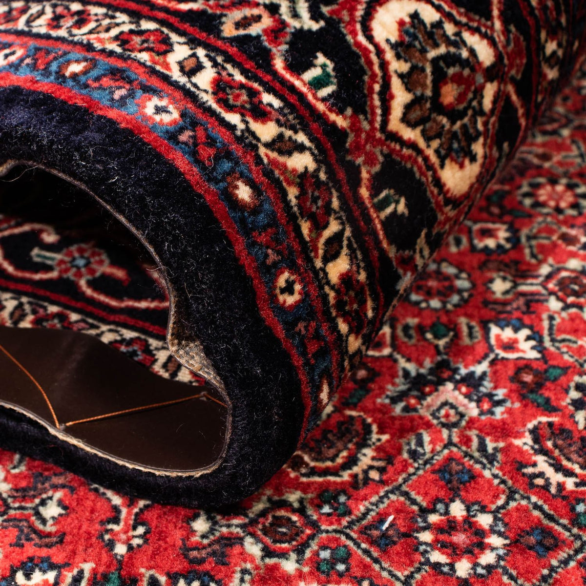 Tapis persan - Bidjar - 261 x 164 cm - rouge foncé