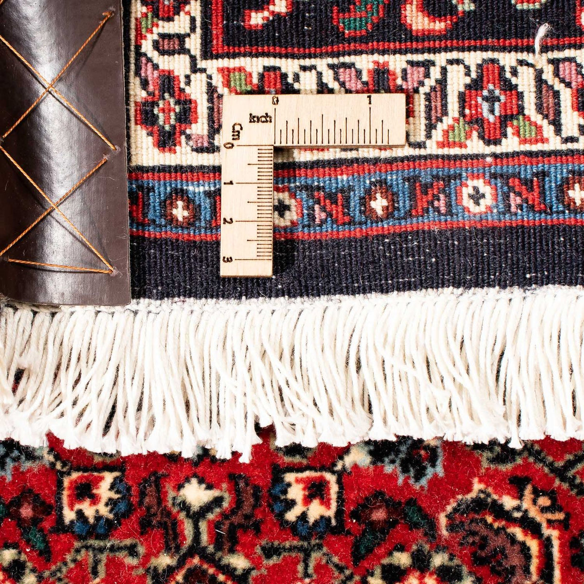 Tapis persan - Bidjar - 261 x 164 cm - rouge foncé