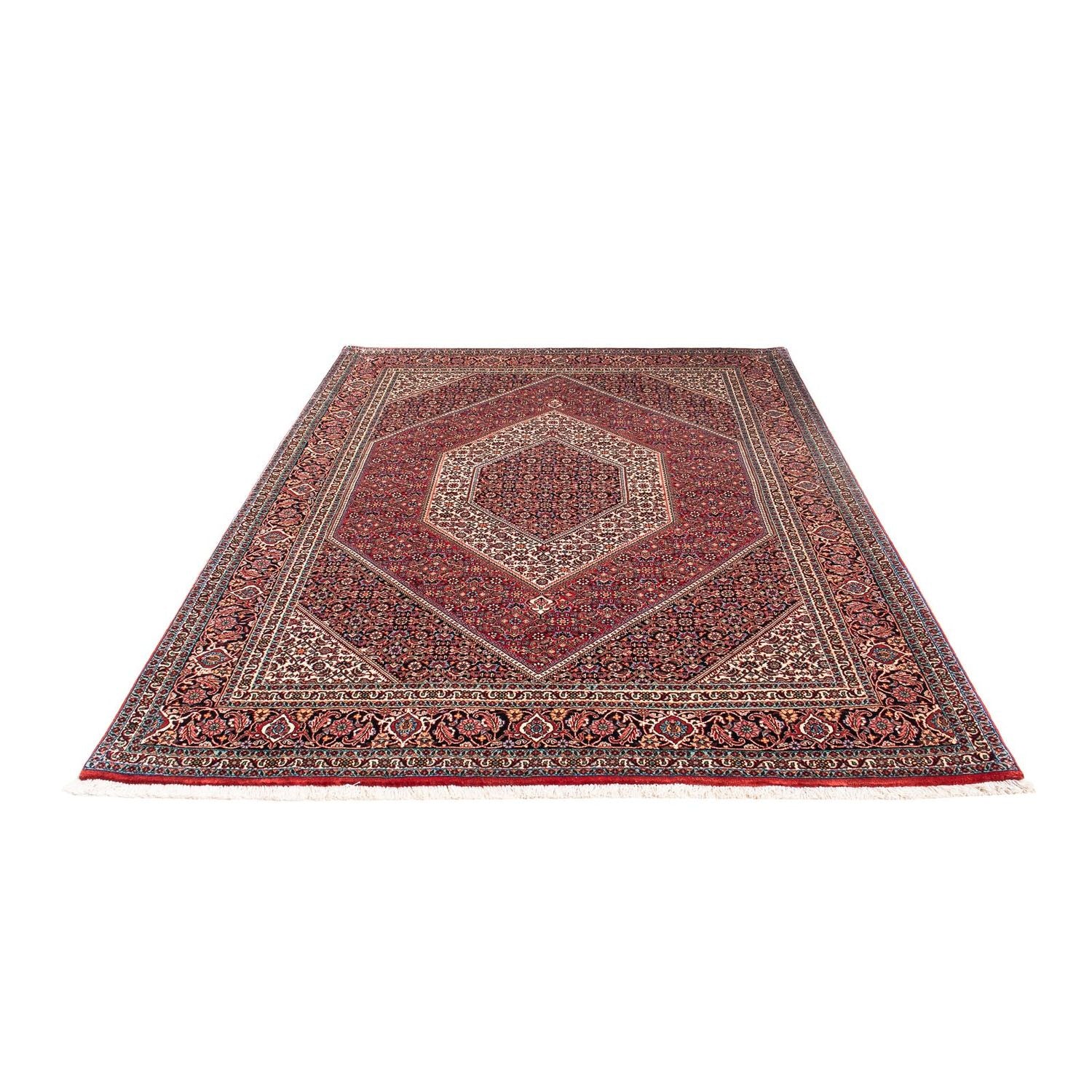 Tapis persan - Bidjar - 237 x 173 cm - rouge foncé
