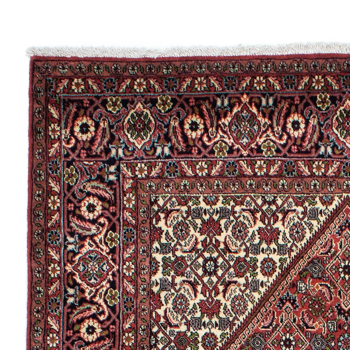 Tapis persan - Bidjar - 222 x 136 cm - bleu foncé
