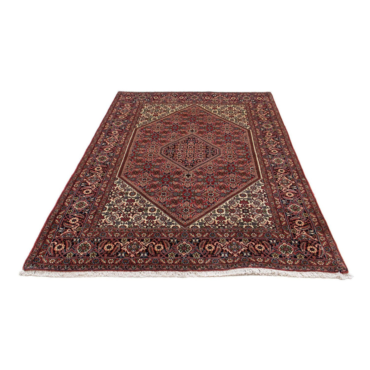 Tapis persan - Bidjar - 222 x 136 cm - bleu foncé