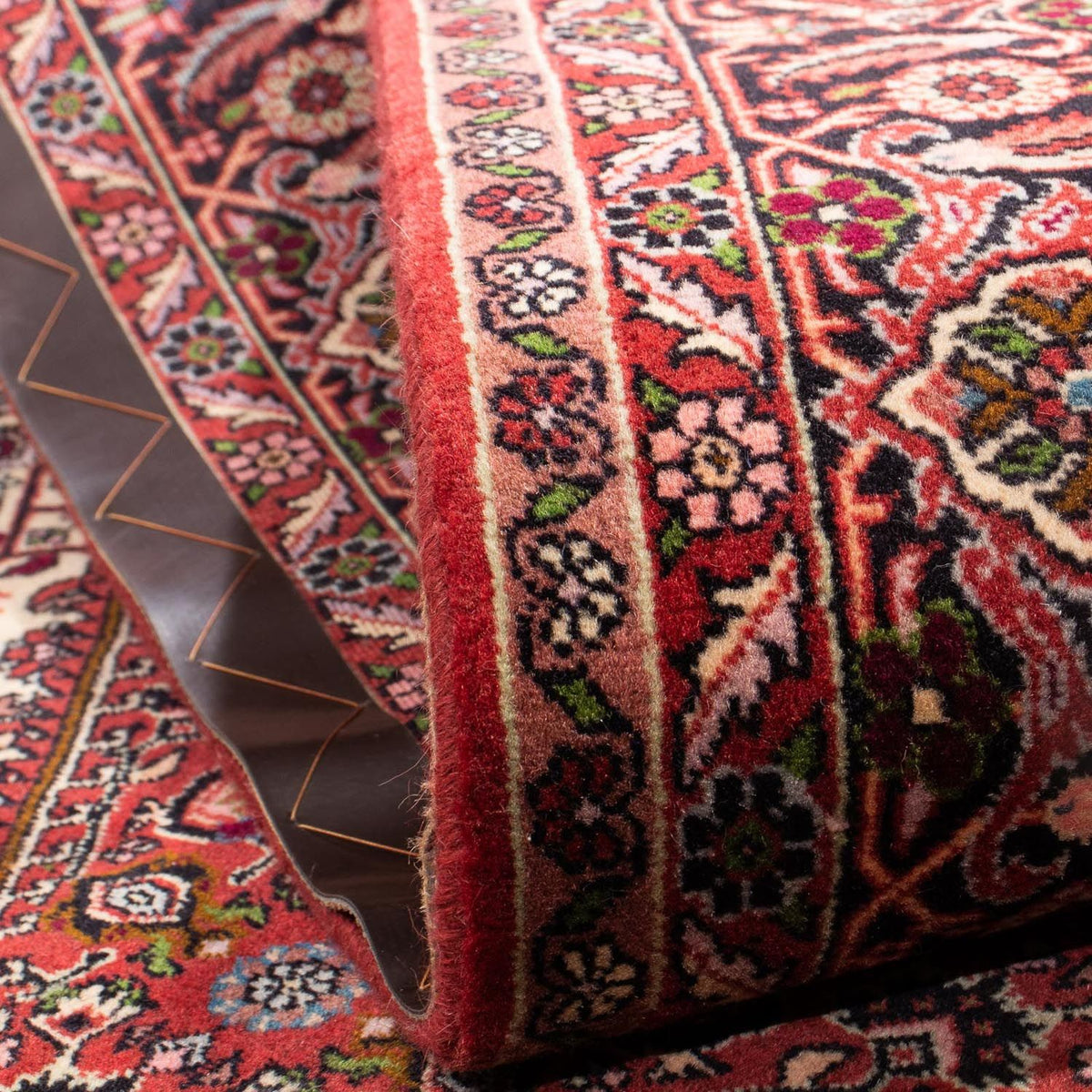 Tapis persan - Bidjar - 250 x 175 cm - rouge clair