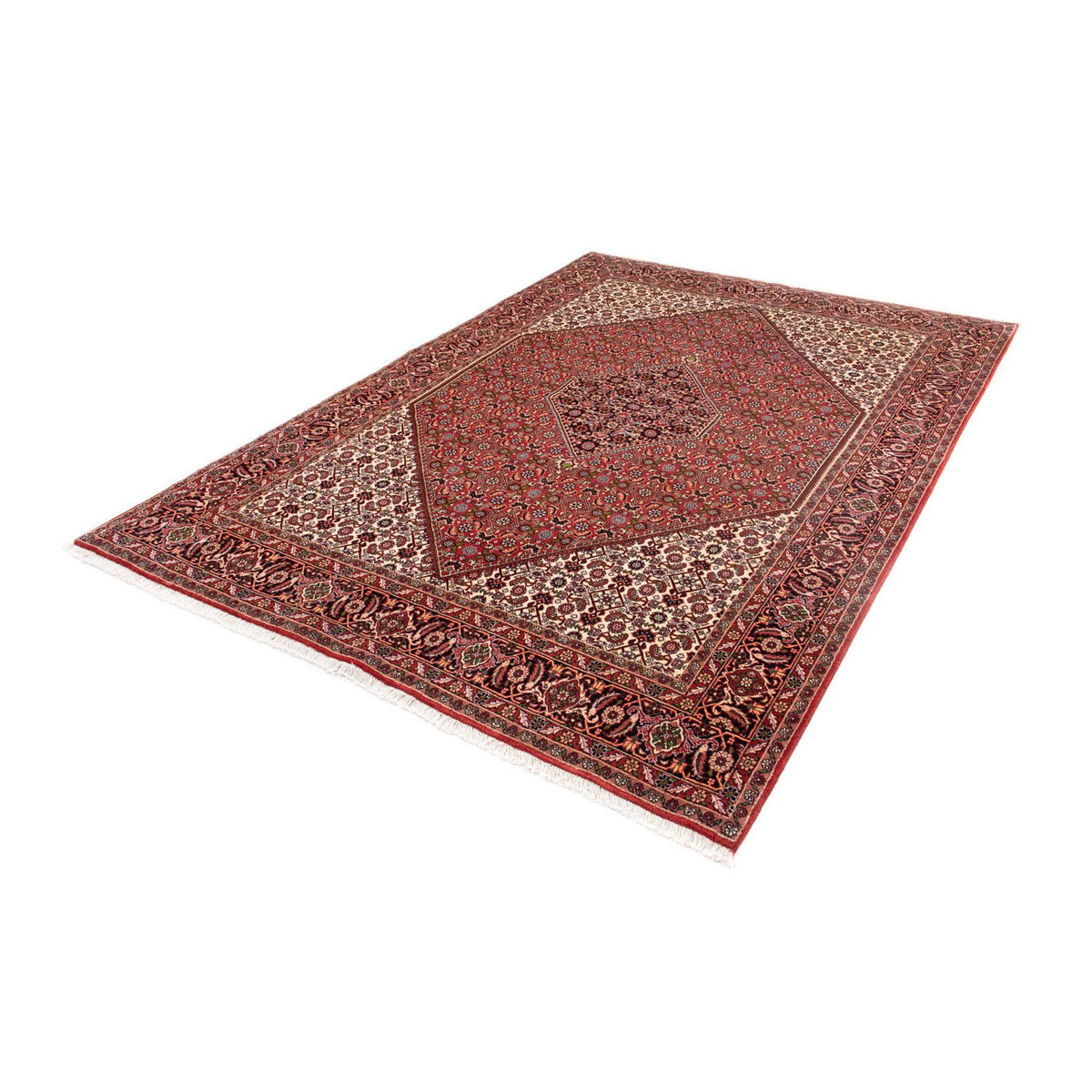 Tapis persan - Bidjar - 250 x 175 cm - rouge clair