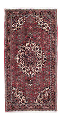 Tapis de couloir Tapis persan - Bidjar - 194 x 100 cm - rouge foncé