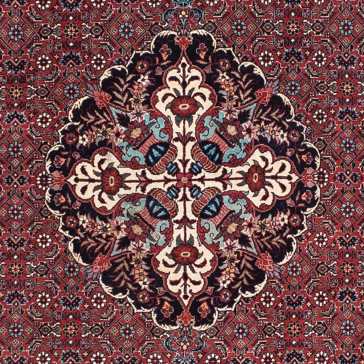Tapis persan - Bidjar - 194 x 114 cm - rouge foncé
