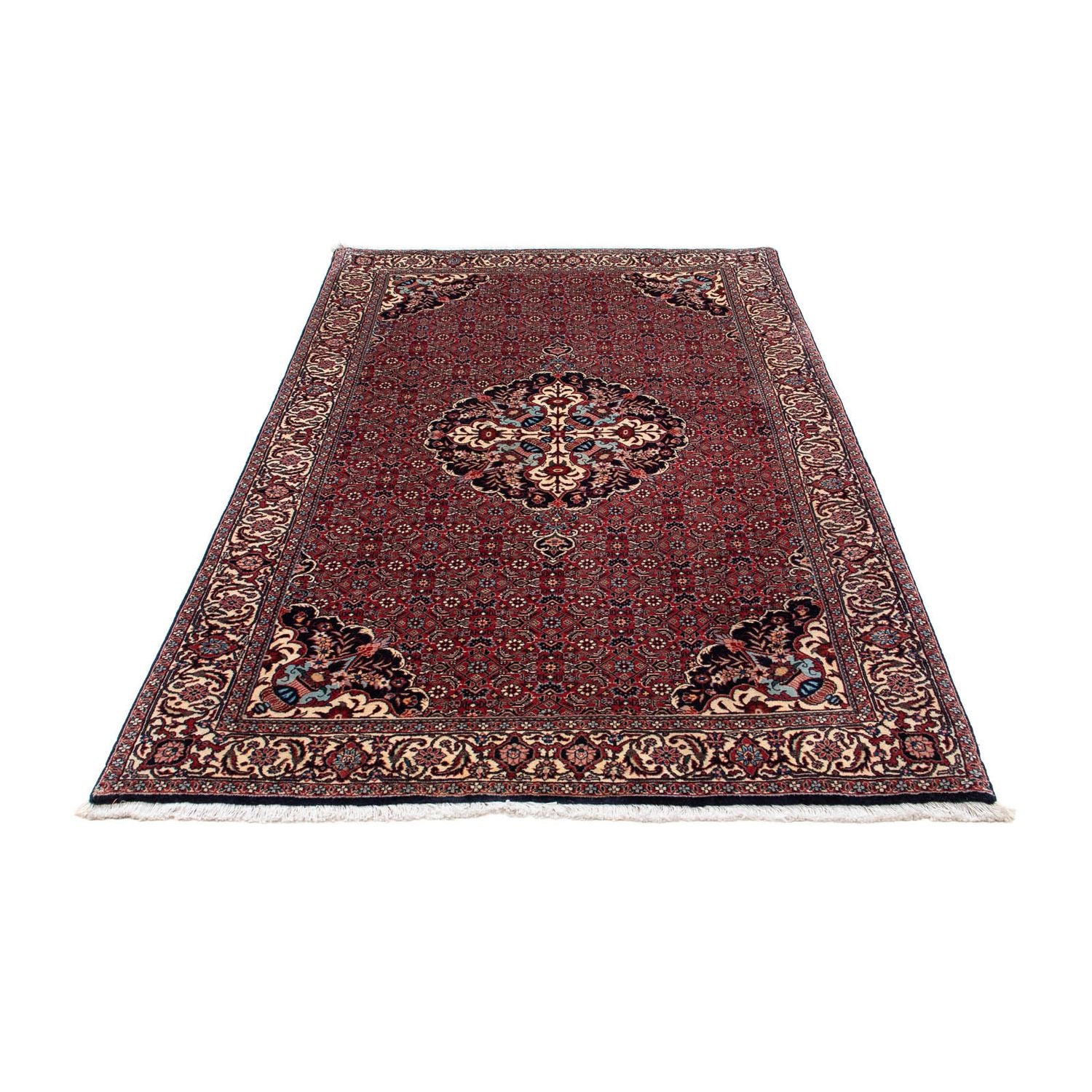Tapis persan - Bidjar - 194 x 114 cm - rouge foncé