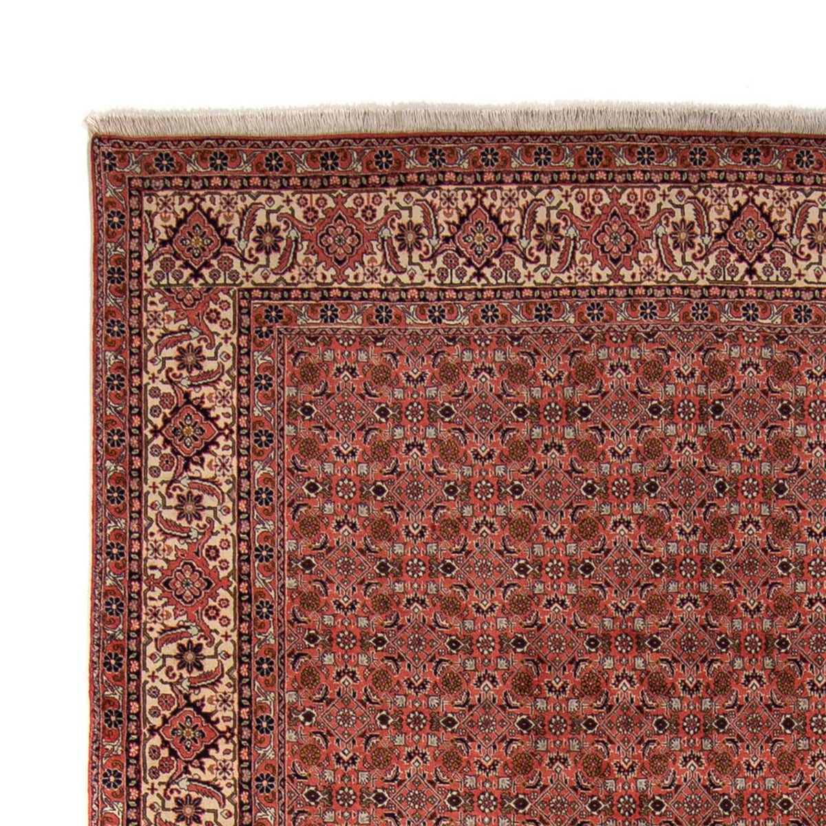 Tapis persan - Bidjar - 357 x 248 cm - rouge foncé