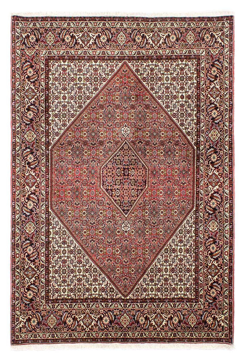 Tapis persan - Bidjar - 251 x 174 cm - rouge clair