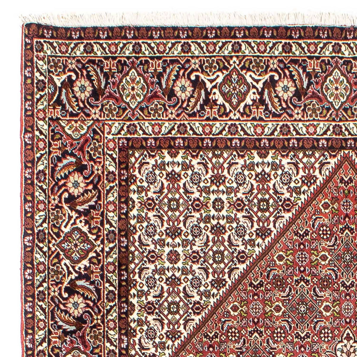 Tapis persan - Bidjar - 251 x 174 cm - rouge clair