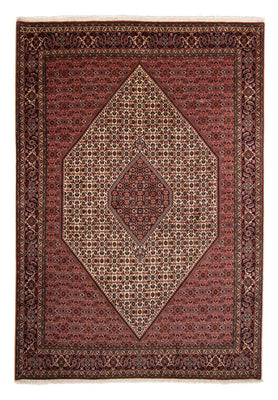 Tapis persan - Bidjar - 343 x 252 cm - rouge foncé
