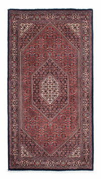 Tapis de couloir Tapis persan - Bidjar - 201 x 100 cm - bleu foncé