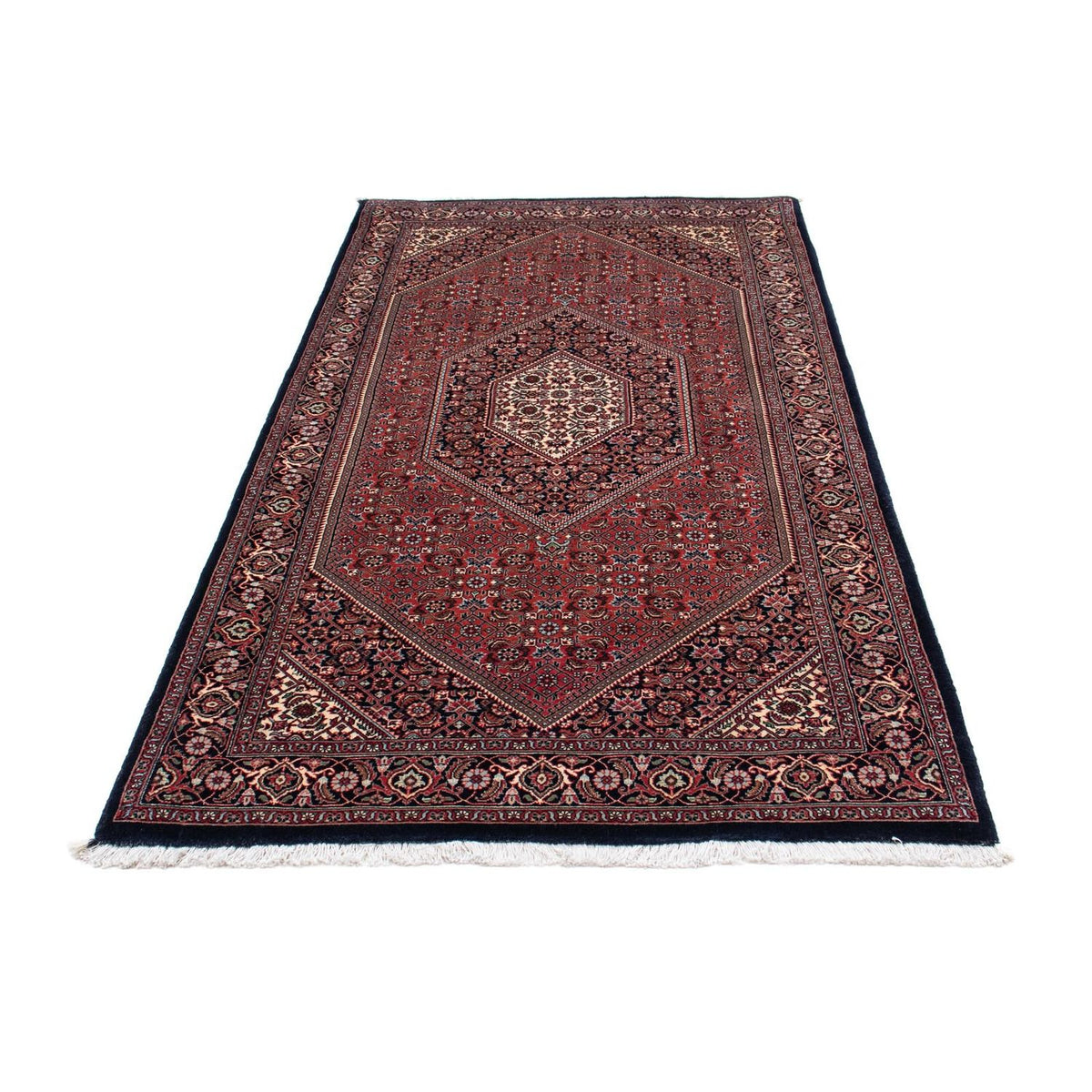 Tapis de couloir Tapis persan - Bidjar - 201 x 100 cm - bleu foncé